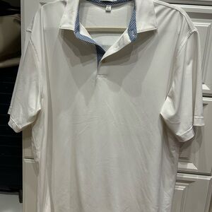 Men's White Peter Millar Shirt